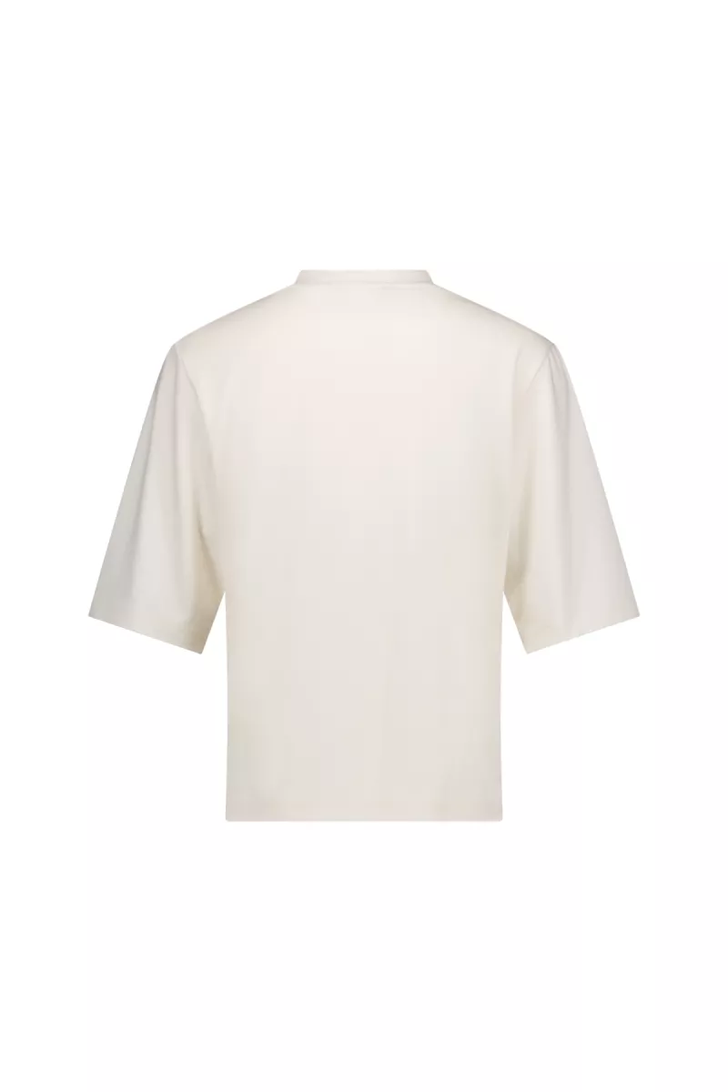 STUDIO ANNELOES-Fiore t-shirt-13686-1700 Ecru-ECRU