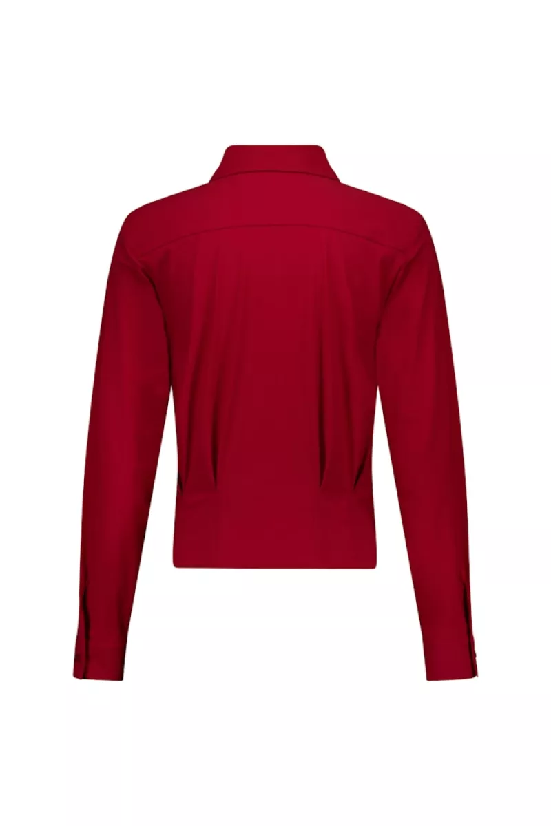 STUDIO ANNELOES-Geesje blouse-13658-4000 Ruby red-ROOD