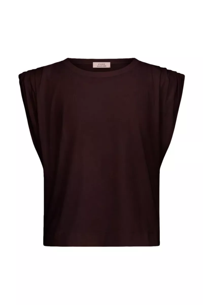 STUDIO ANNELOES-Leona top-91541-8700 Espresso-CAFE