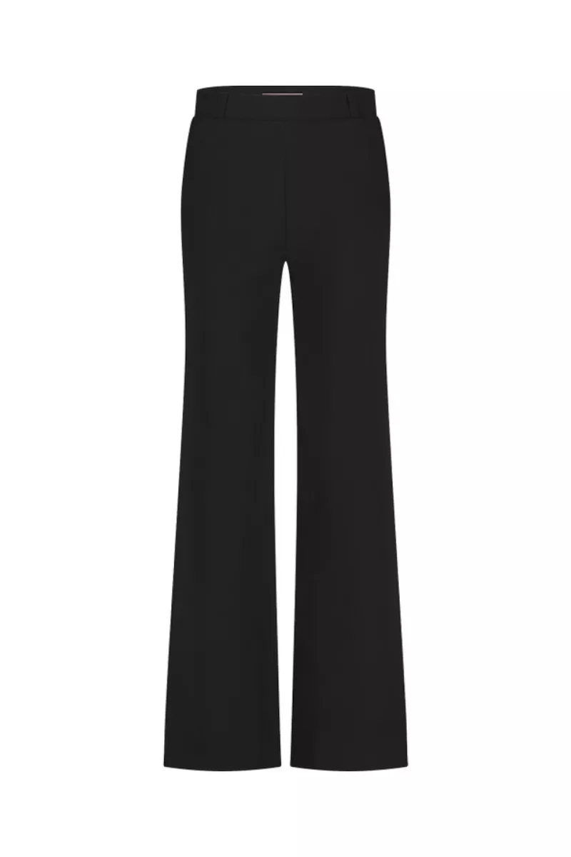 STUDIO ANNELOES-Lexie bonded trousers-94779-9000 black-ZWART
