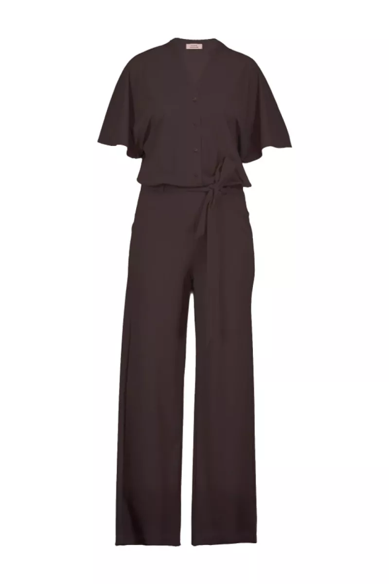 STUDIO ANNELOES-Maggie jumpsuit-91542-8700 Espresso-CAFE