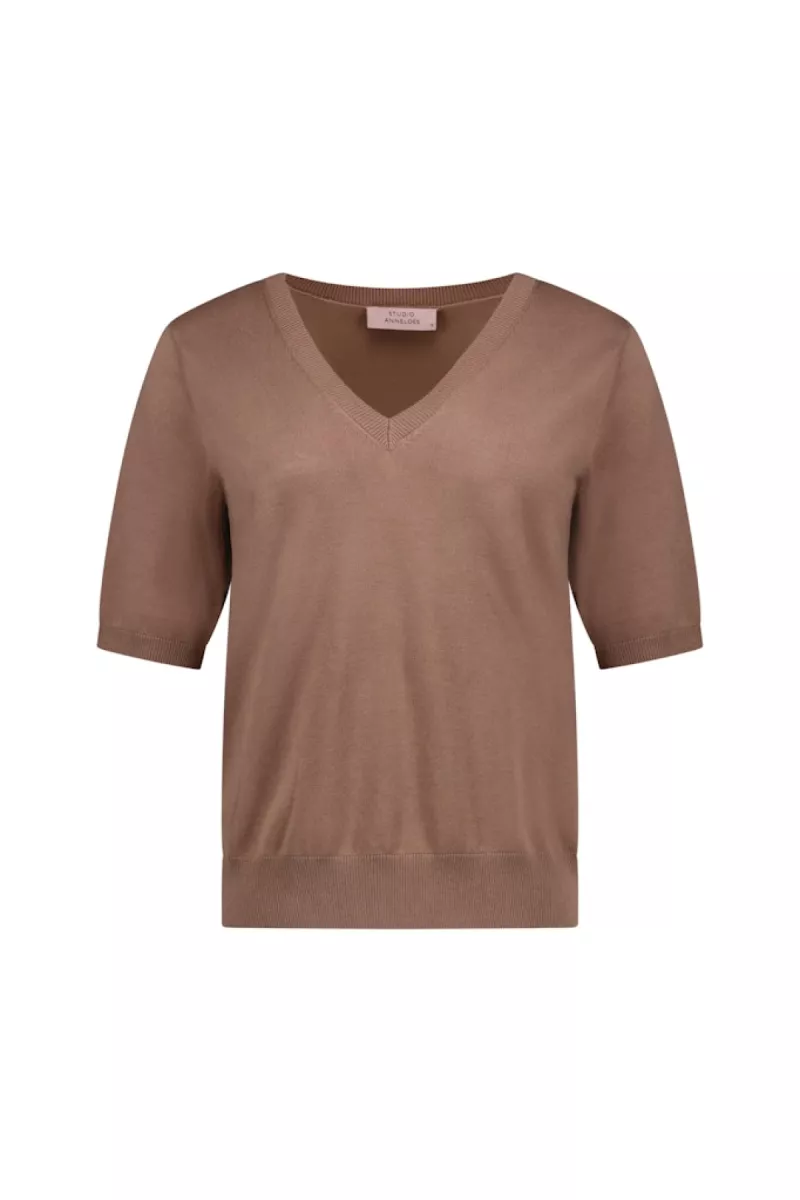 STUDIO ANNELOES-Truida pullover-13694-2200 Latte-CAFE
