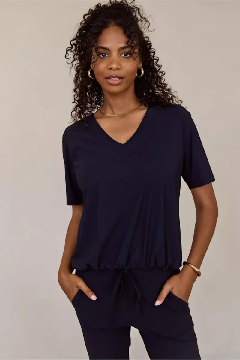 STUDIO ANNELOES-Vicky shirt-94755-6900 dark blue-DONKER BLAUW