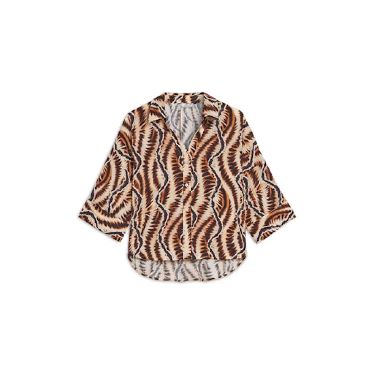 Summum-Blouse short sleeves safari print-2s3439-12385-120 Multicolour-MULTICOLOR