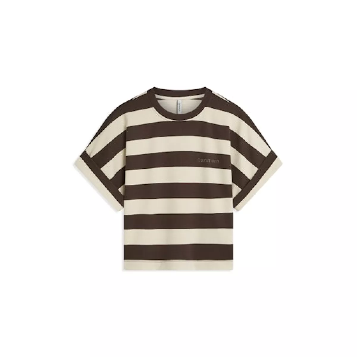 Summum-Top big stripe heavy jersey-3s5112-30681-713 Coffee-CAFE