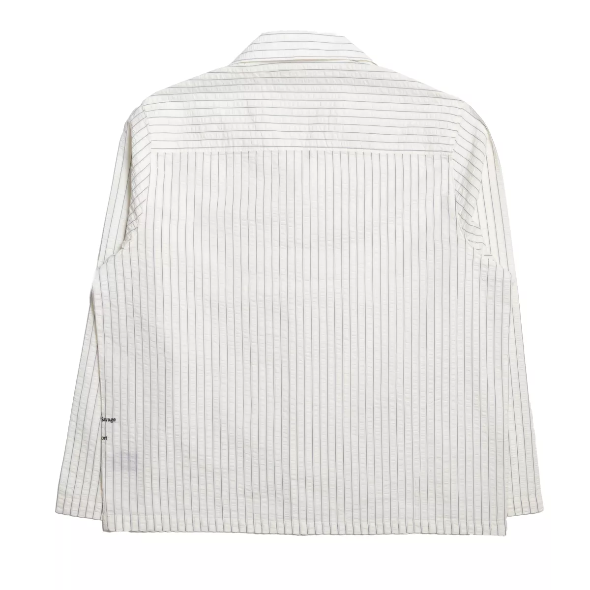 The Savage Report--Striped TSR shirt-White-WIT