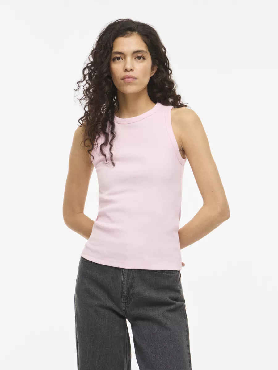 VILA-VISOLA S/L TANK TOP - NOOS-14101757-Cherry Blossom-PINK