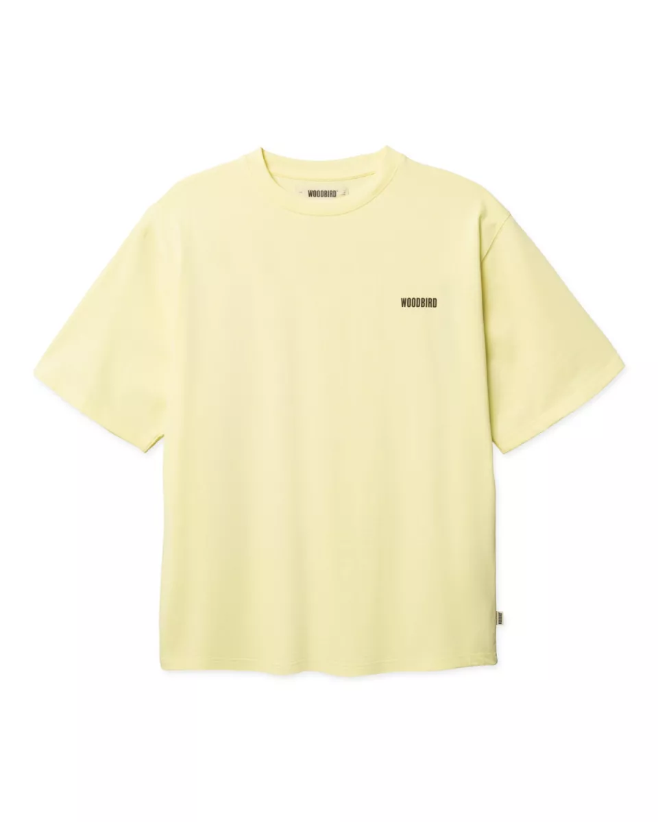 Woodbird-Baine sea tee-2616-401-Wax yellow-GEEL