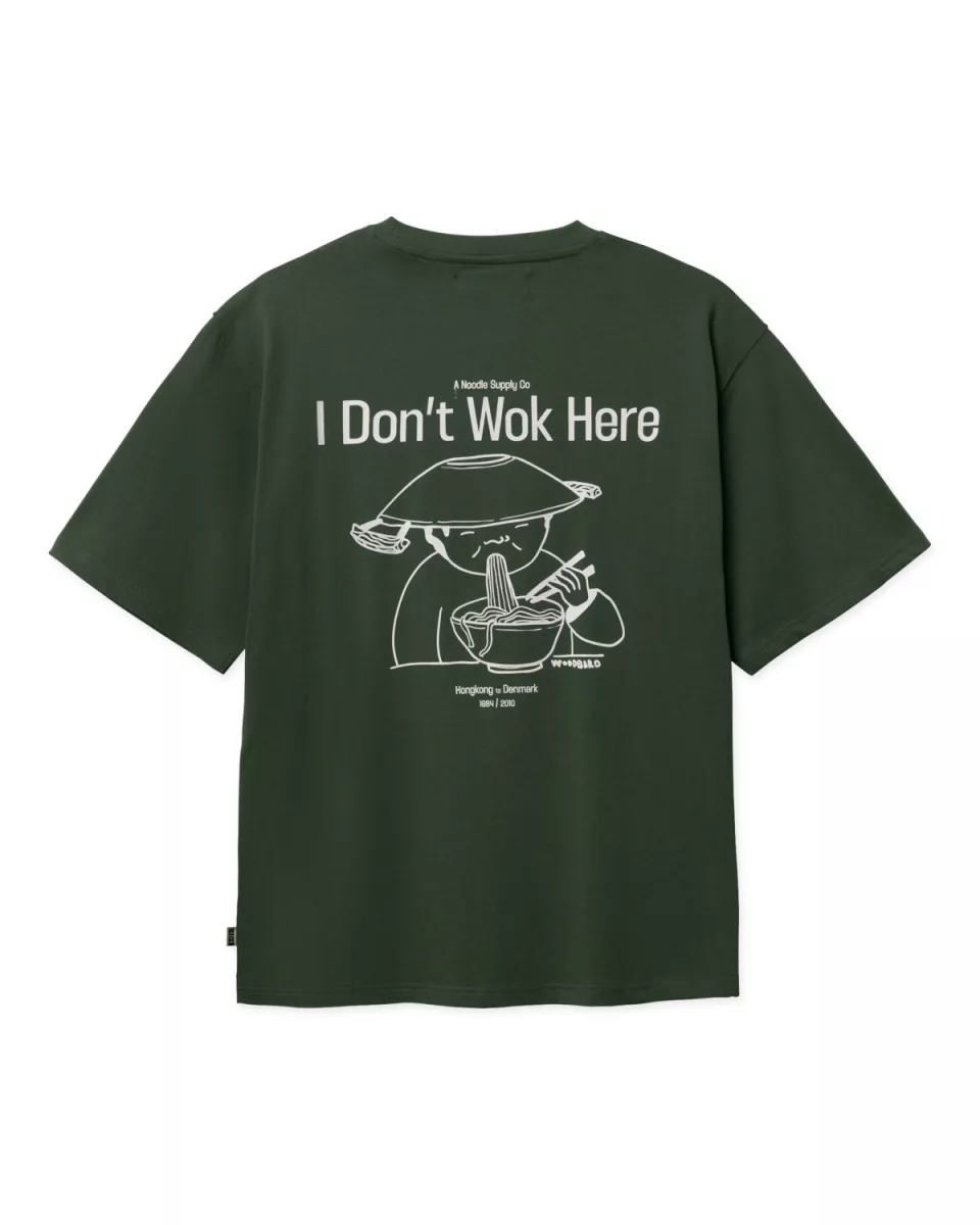 Woodbird-Baine wok tee-2616-402-Pine green-GROEN