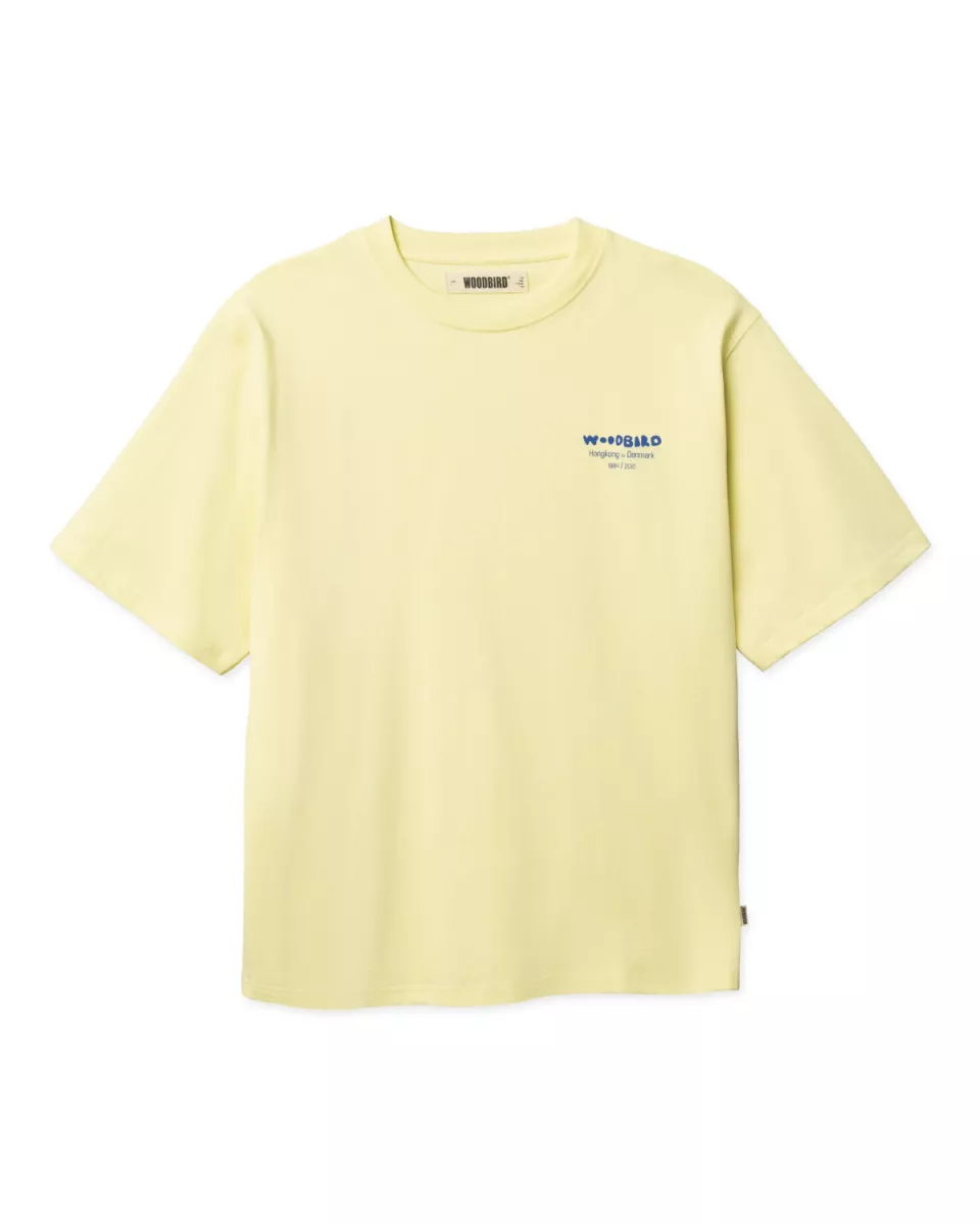 Woodbird-Baine wok tee-2616-402-Wax yellow-OFF WHITE