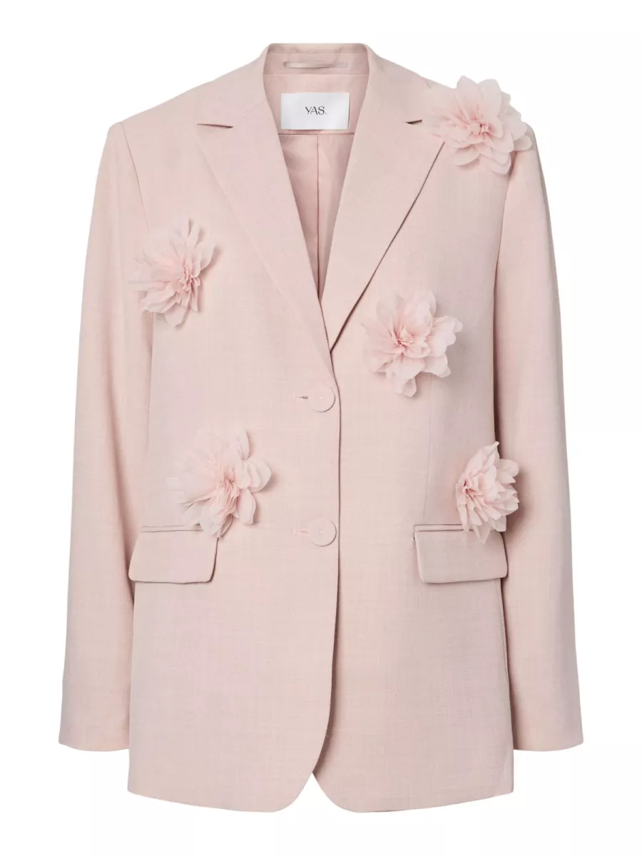 Y.A.S-YASMIMI LS FLOWER BLAZER - SHOW-26040464-Rose Smoke-ROSE
