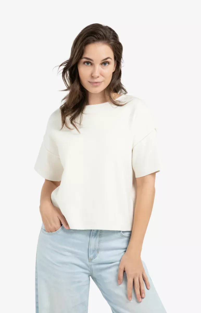 yaya-sweater-met-korte-mouwen-acrylic-polyester-modal-polyamide-99053-01-000562-603-99053-ecru-1 YAYA-Sweater met korte mouwen; Acrylic/Polyester/Modal/Polyamide; 99053-01-000562-603-99053-ECRU