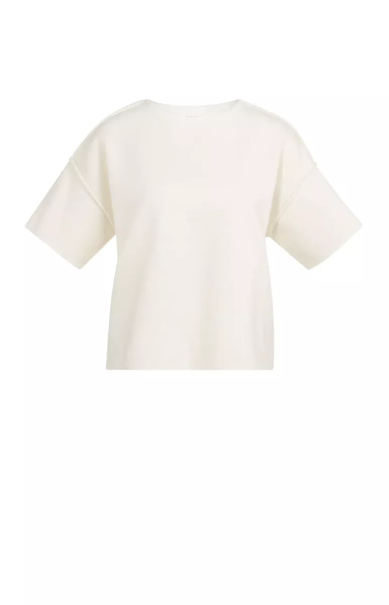 YAYA-Sweater met korte mouwen; Acrylic/Polyester/Modal/Polyamide; 99053-01-000562-603-99053-ECRU