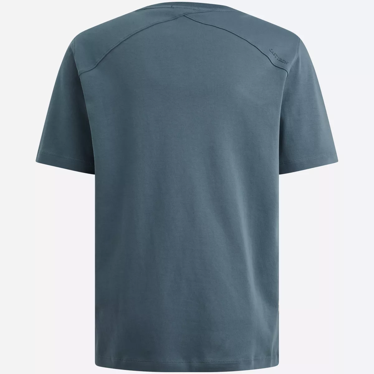 CAST IRON-Short sleeve r-neck regular fit in-CTSS2604584-5414 Oceanview-BLAUW