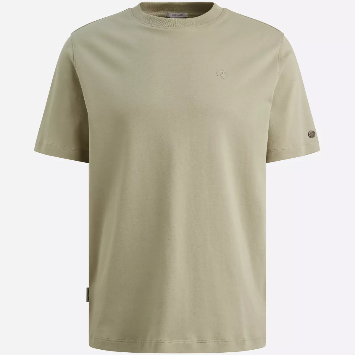 CAST IRON-Short sleeve r-neck regular fit in-CTSS2604584-6390 Tea-GROEN