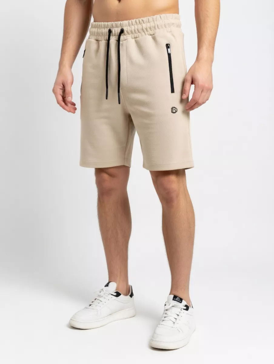 Donkerblauw-Pique short-DB-04.2-Sand-ZAND