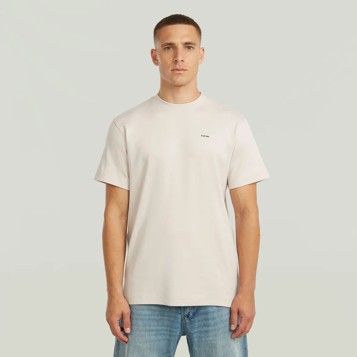 G-STAR-True regular t-shirt-D28609-C812-1603 Whitebait-OFF WHITE