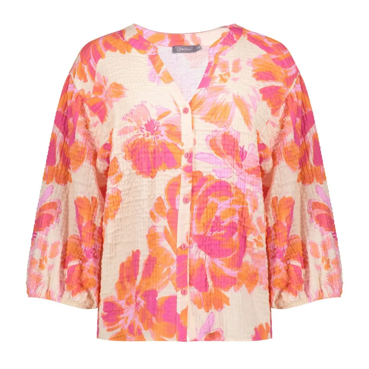 GEISHA-Blouse-63490-20-250 orange/pink/sand-ORANJE