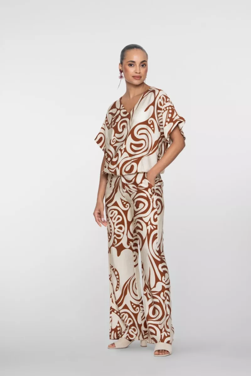 geisha-pants-bi-color-61401-26-760-ecru-tabacco-ecru-4 GEISHA-Pants bi-color-61401-26-760 Ecru/tabacco-ECRU