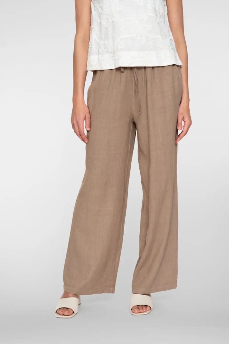 GEISHA-Pants linen-61374-70-735 Camel-CAMEL