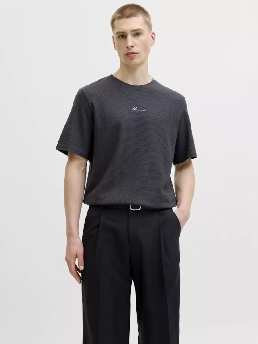 JACK & JONES-JPRBLAFRANCO SS TEE CREW NECK SMU-12175825-Dark navy-NAVY