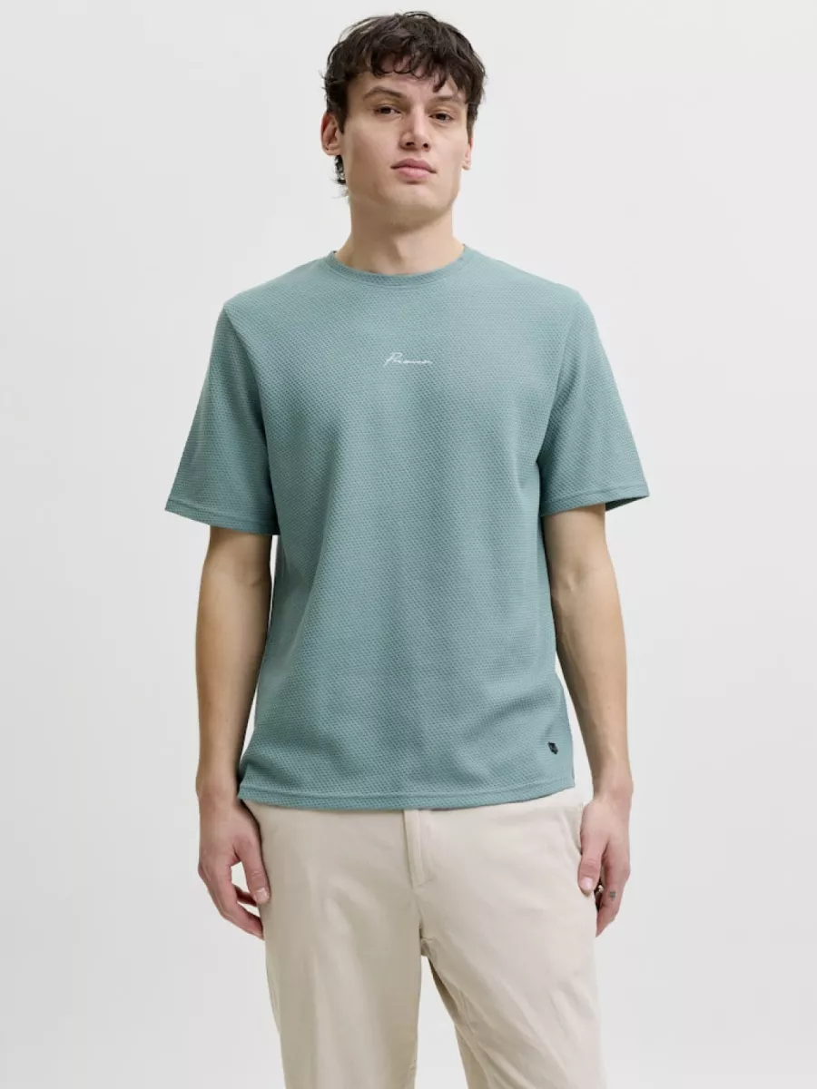 JACK & JONES-JPRBLAFRANCO SS TEE CREW NECK SMU-12175825-Sagebrush green-GROEN
