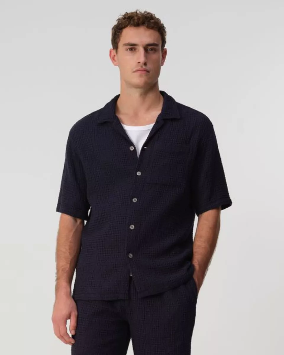 JC RAGS-Duncan waffle-103524-3901 Sky captain-NAVY