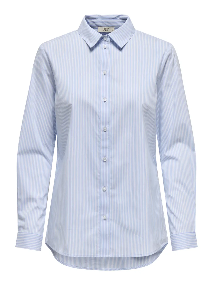 JDY-JDYMIO L/S SHIRT WVN NOOS-15149877-Cashmere Blue-BLUE