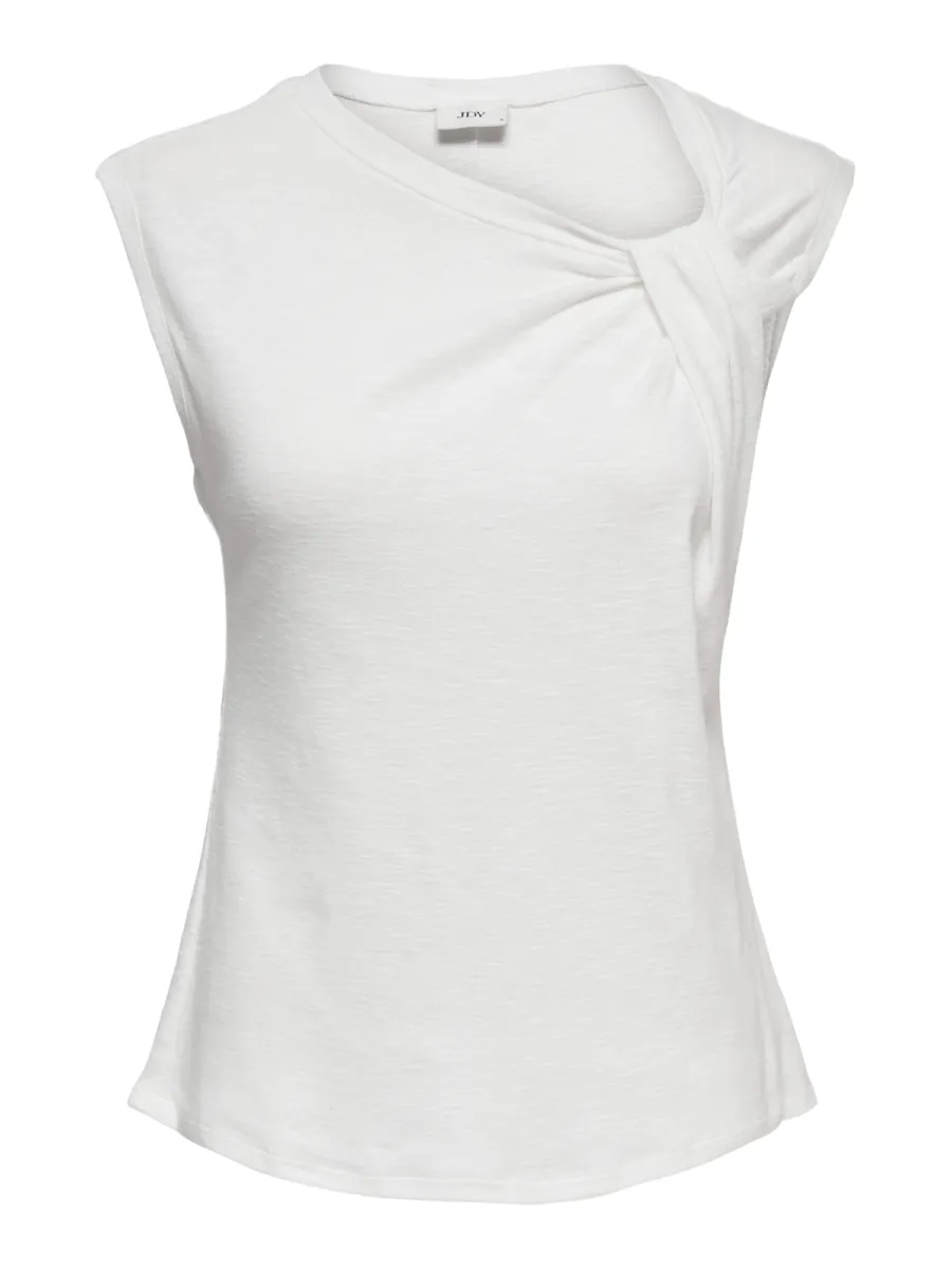 ONLY-JDYAMY S/L KNOT TOP JRS-15369975-Cloud Dancer-CREME