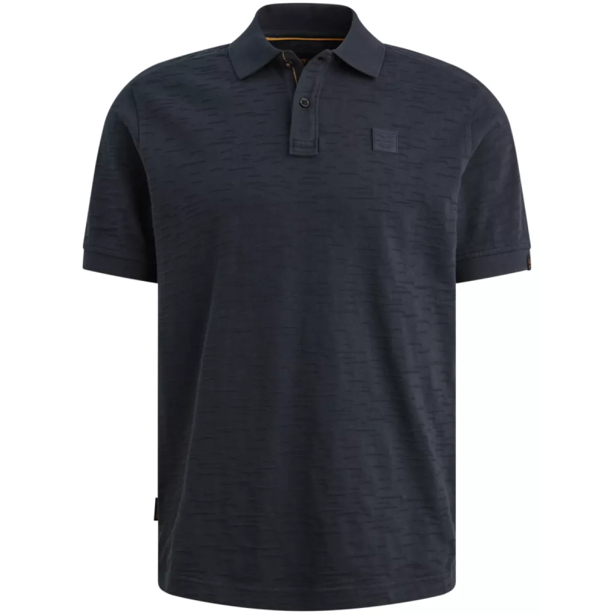 PME LEGEND-Short sleeve polo jacquard jersey-PPSS2604868-5282 Carbon-GRIJS