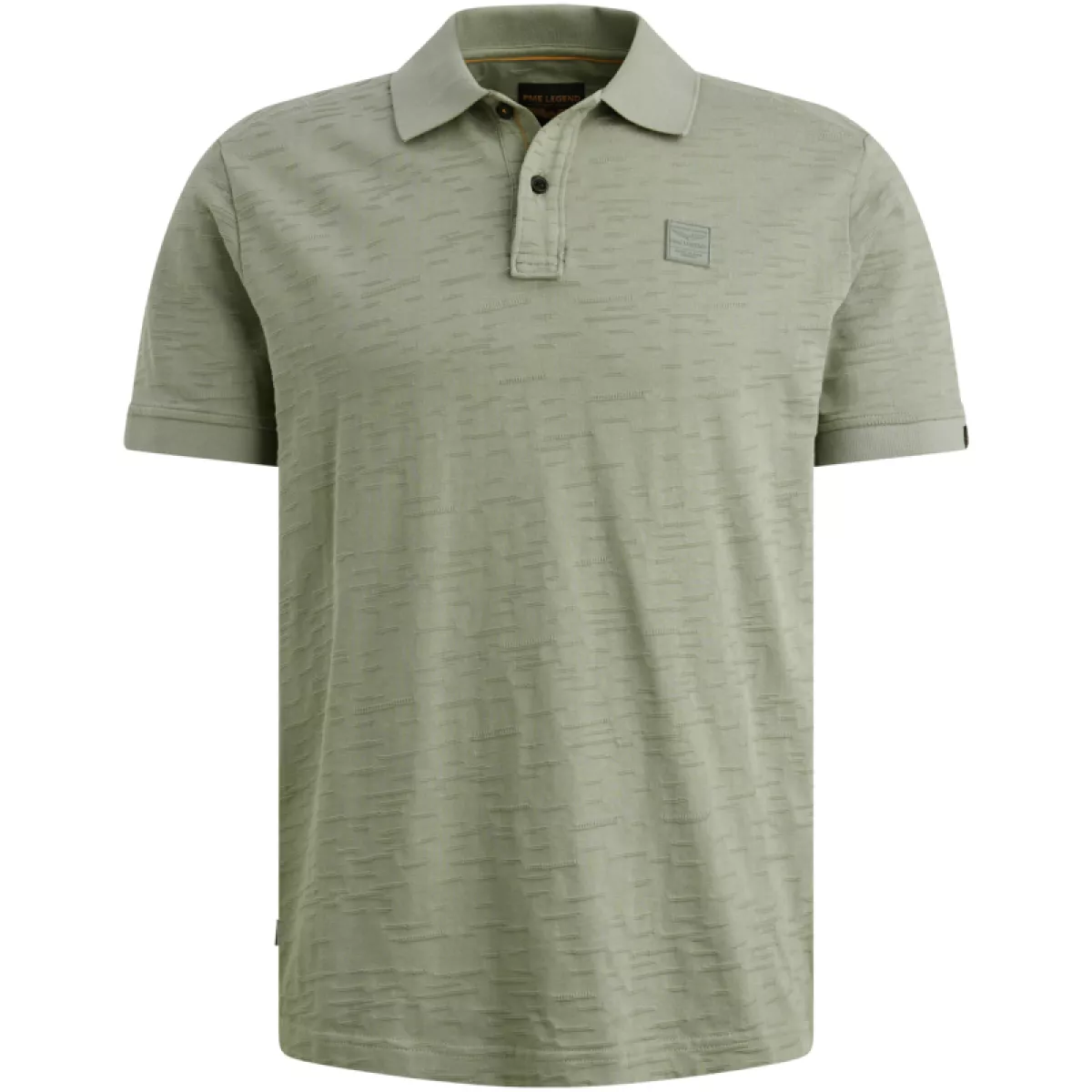 PME LEGEND-Short sleeve polo jacquard jersey-PPSS2604868-6123 Iceberg green-GROEN