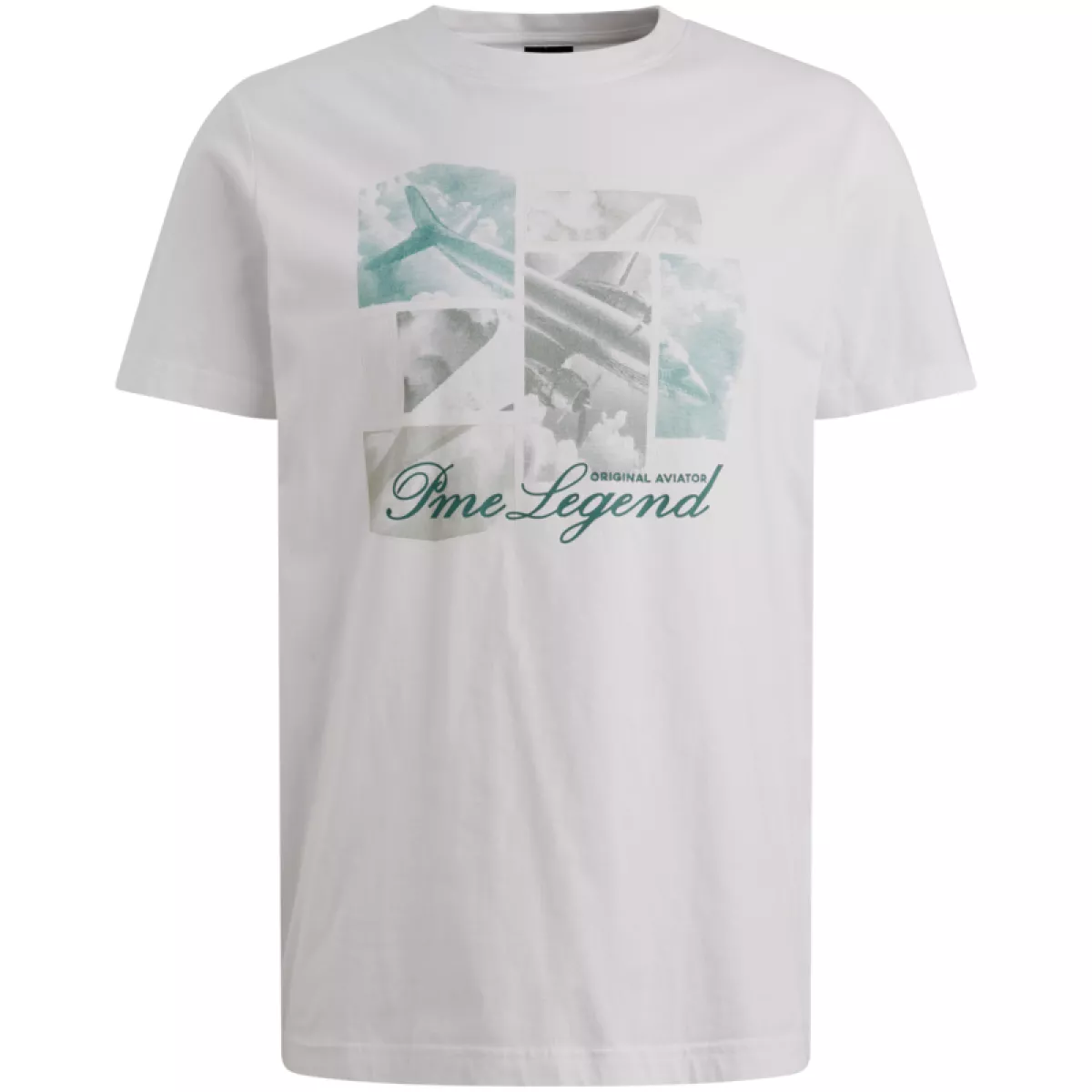 PME LEGEND-Short sleeve r-neck single jersey-PTSS2604583-7003 Bright white-WIT