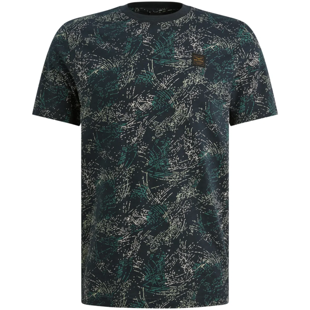 PME LEGEND-Short sleeve r-neck slub jersey ao-PTSS2604588-5282 Carbon-GRIJS