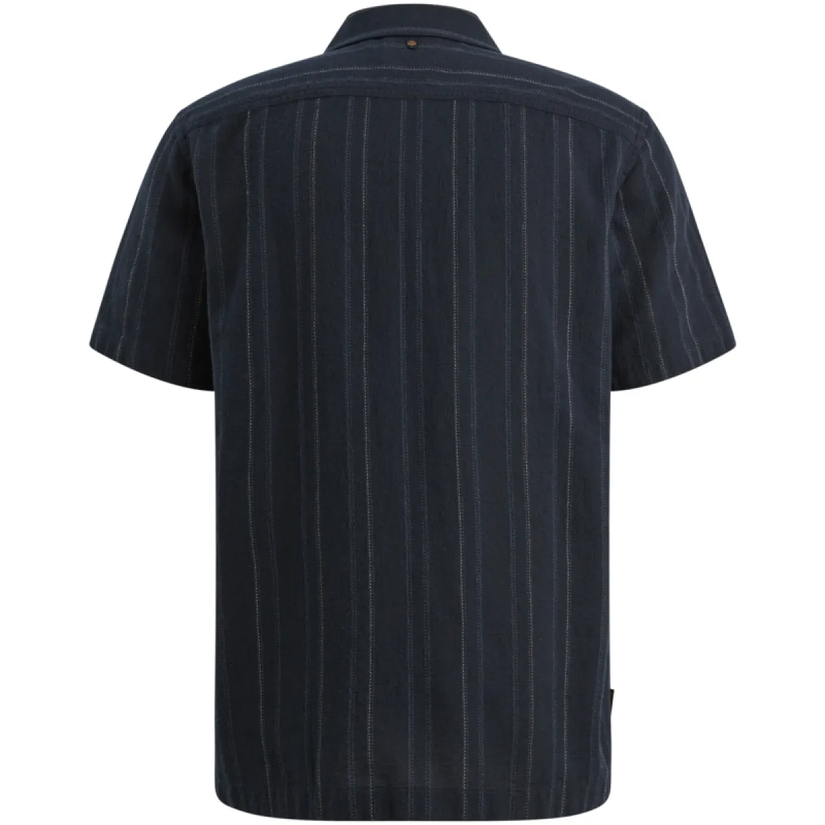 PME LEGEND-Short Sleeve Shirt Yarn dye mattwe-PSIS2604222-5282 Carbon-GRIJS