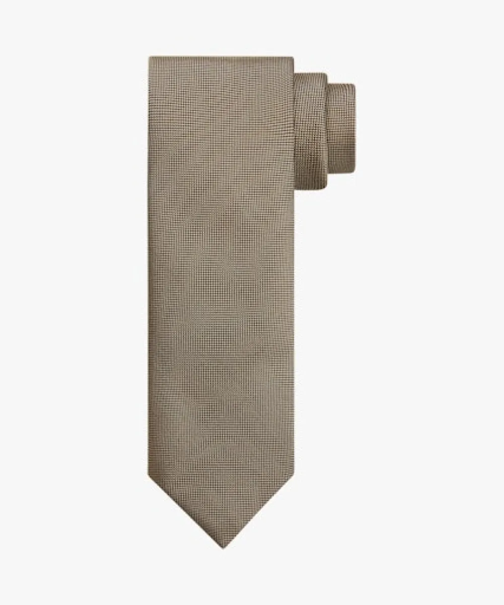 Profuomo-Tie silk woven-PP2A00012G-H Brown-BRUIN