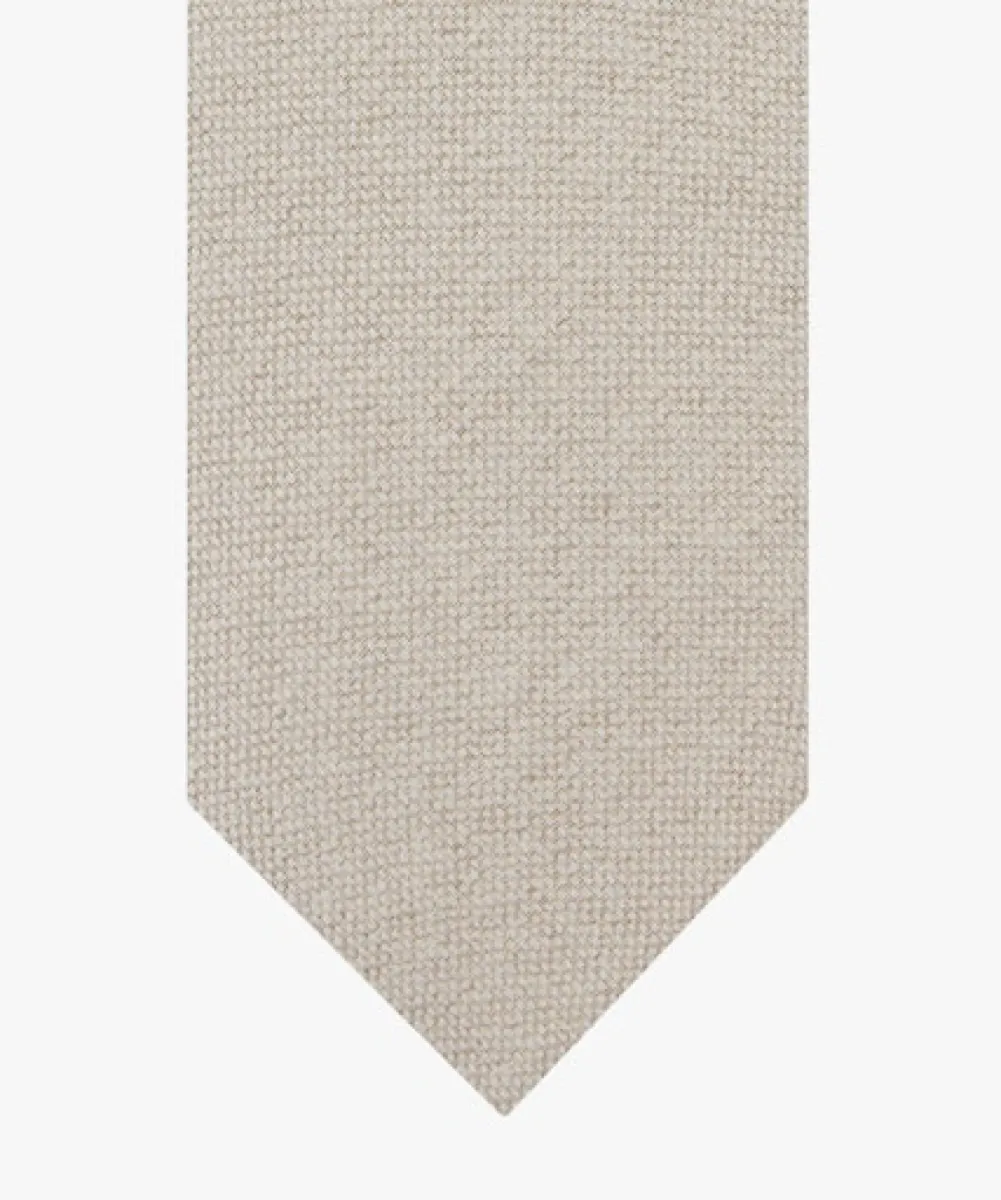 Profuomo-Tie silk woven-PPXA10009C-F7 Raw beige-BEIGE