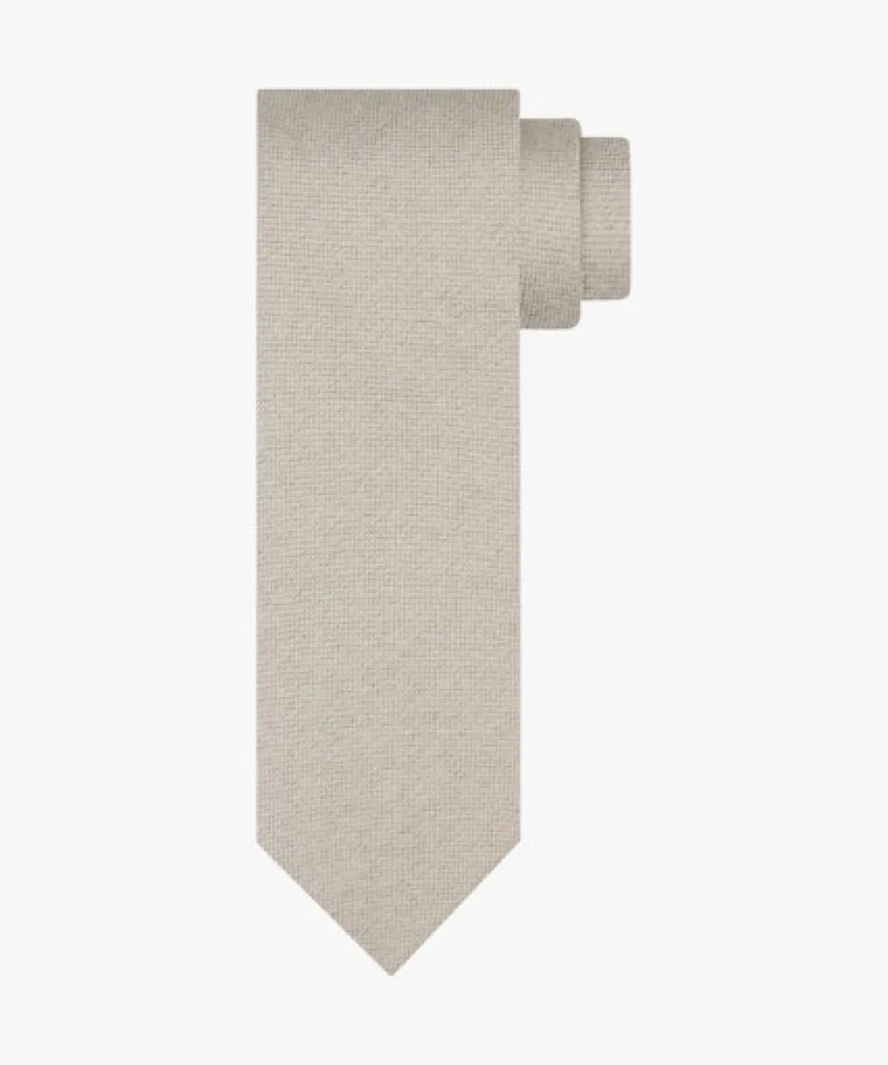 Profuomo-Tie silk woven-PPXA10009C-F7 Raw beige-BEIGE