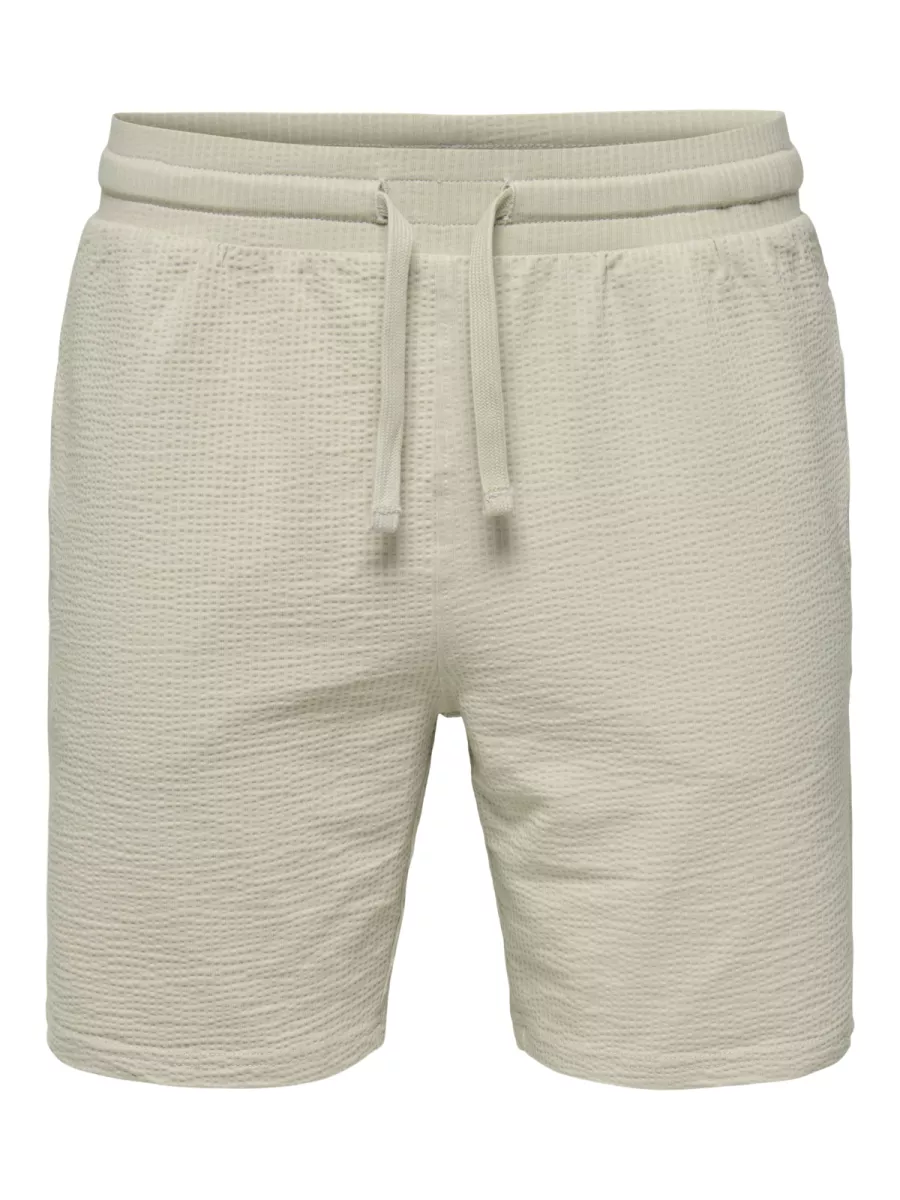 SONS-ONSKIAN LIFE REG SEERSUCKER SHORTS-22029752-Silver lining-ZILVER GRIJS