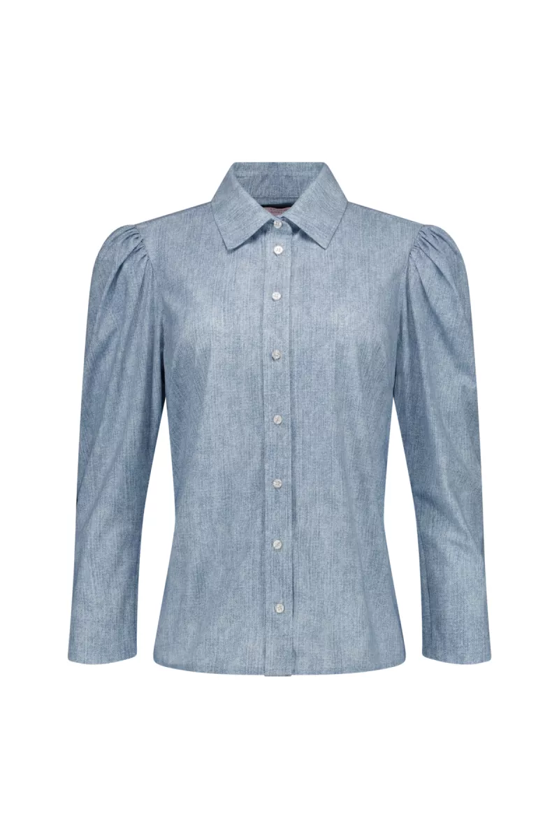 STUDIO ANNELOES - Amanda denim blouse - 13719 - 6700 Denim light
