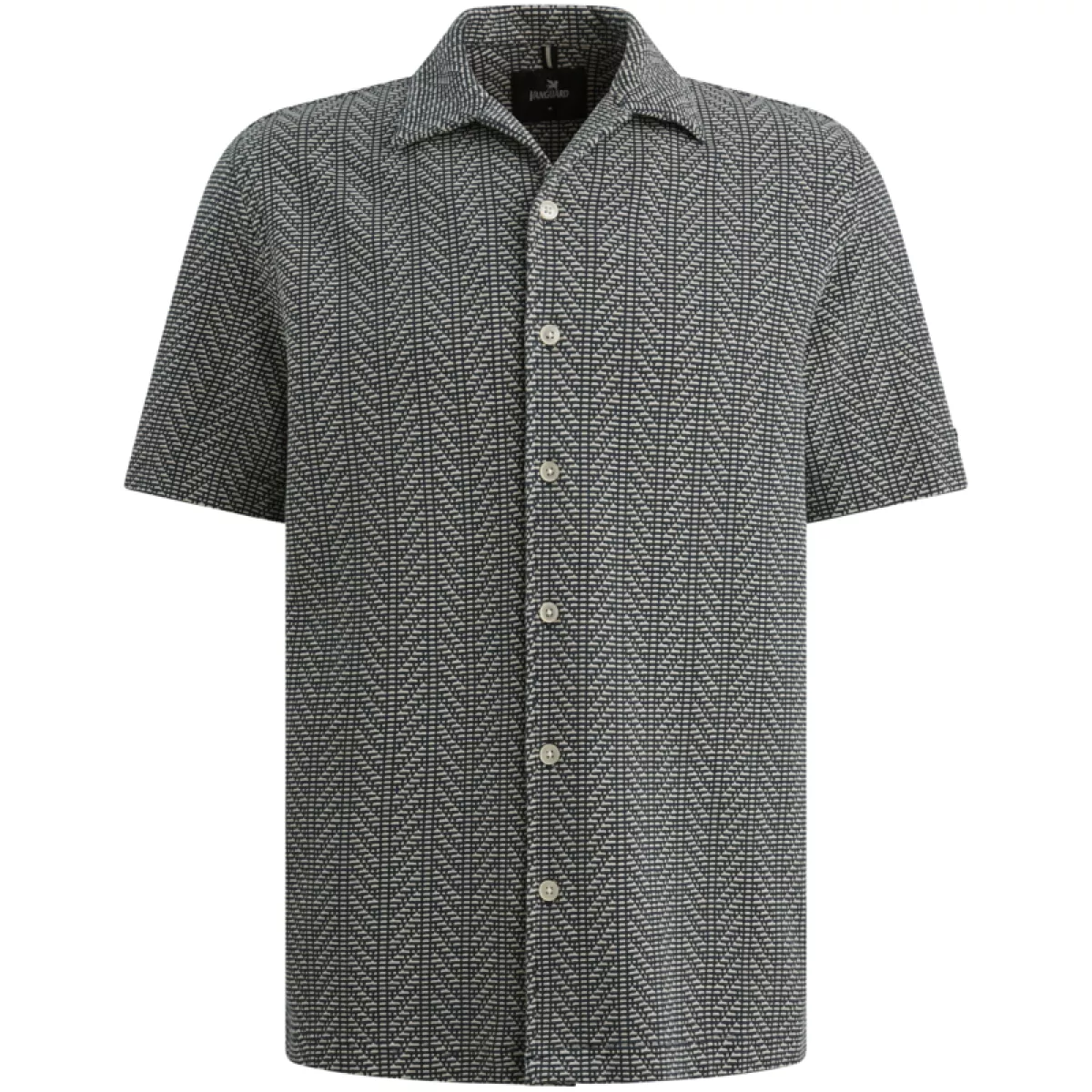 Vanguard-Short Sleeve Shirt Yarn dyed Jerse-VSIS2604270-5108 Midnight navy-NAVY