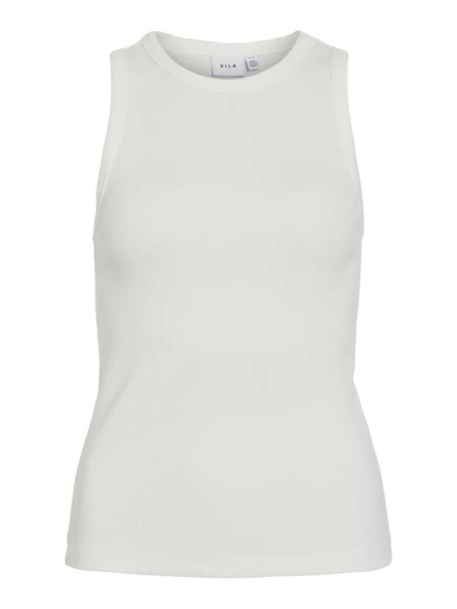VILA-VISOLA S/L TANK TOP - NOOS-14101757-Snow White-WOL WIT
