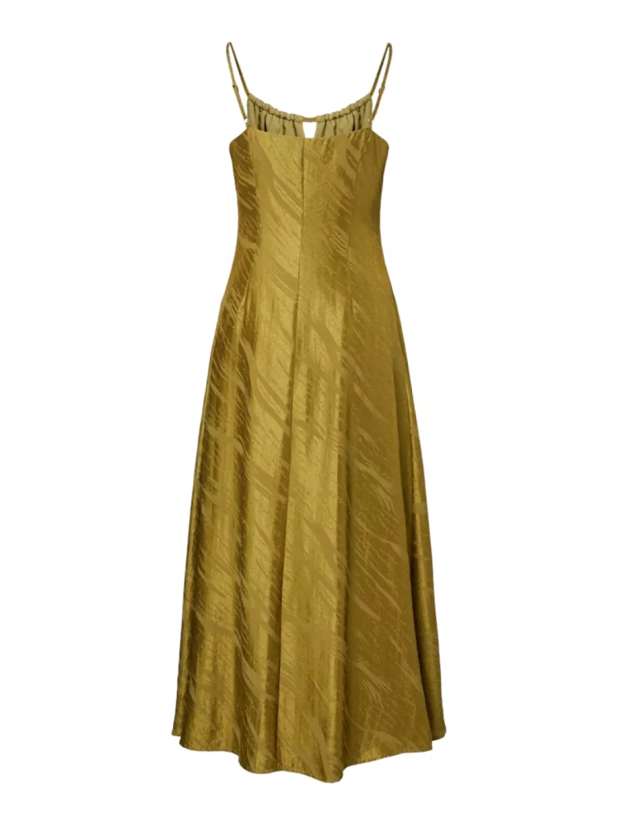 Y.A.S-YASWIMMA LONG STRAP DRESS-26040667-Winter Pear-GROEN