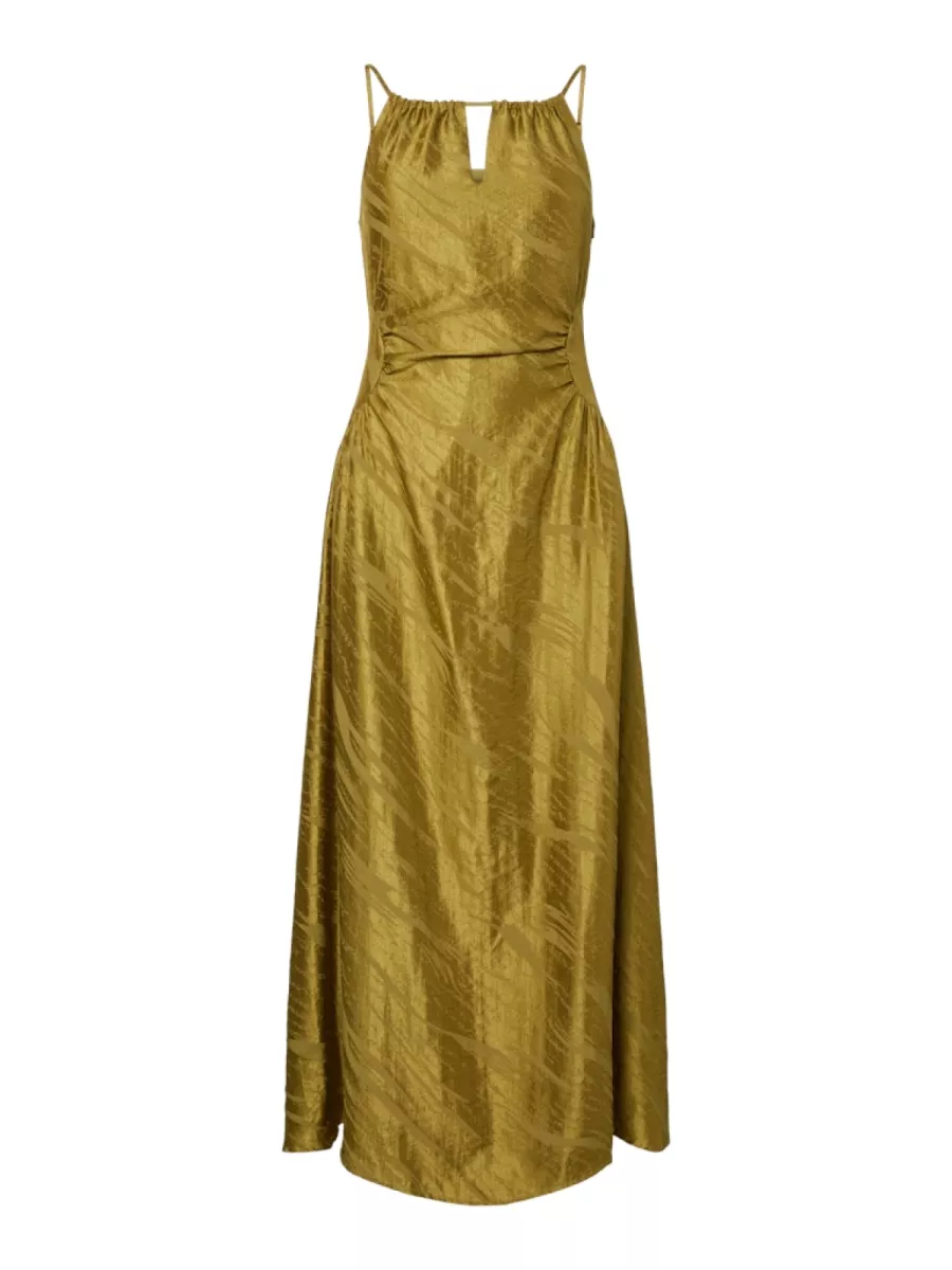 Y.A.S-YASWIMMA LONG STRAP DRESS-26040667-Winter Pear-GROEN