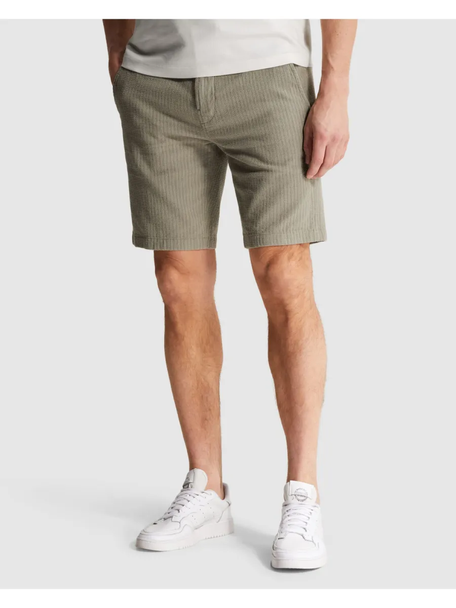 CAST IRON-CHINO SHORTS STRUCTURE-CSH2605650-6148 Vetiver-GROEN
