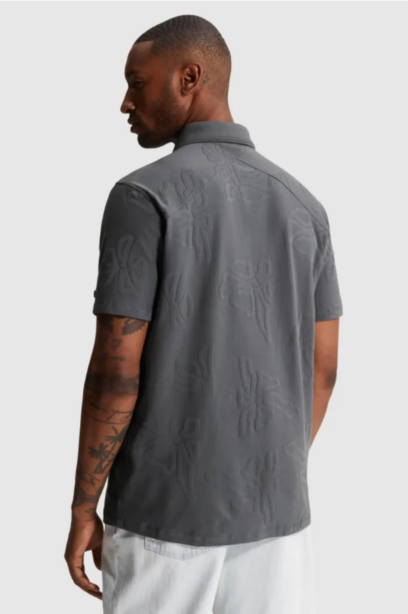 cast-iron-short-sleeve-polo-regular-fit-jacquard-jersey-cpss2605897-9117-turbulence-grijs-2 CAST IRON-Short sleeve polo regular fit jacquard jersey-CPSS2605897-9117 Turbulence-GRIJS