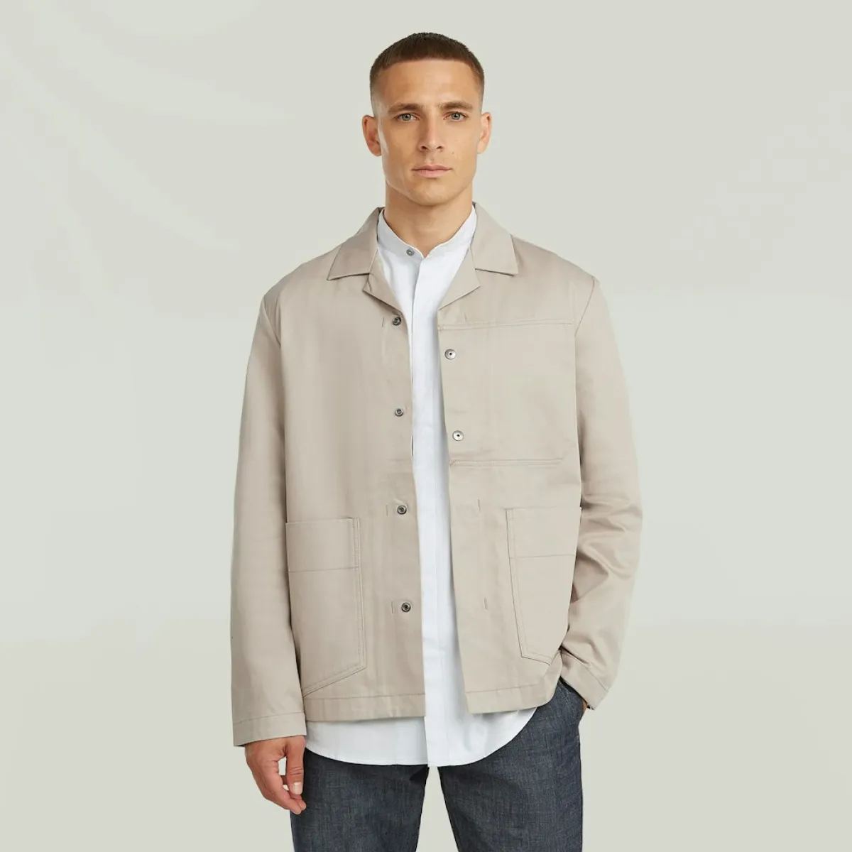 G-STAR-Marseille blazer 3.0-D28890-E573-1214 Dk brick-BEIGE