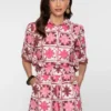 GEISHA-Blouse-63489-20-420 Pink/merlot-ROSE