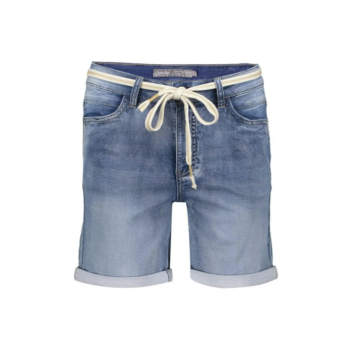 GEISHA-Shorts-FRANCES denim-827 Mid blue denim-DENIM