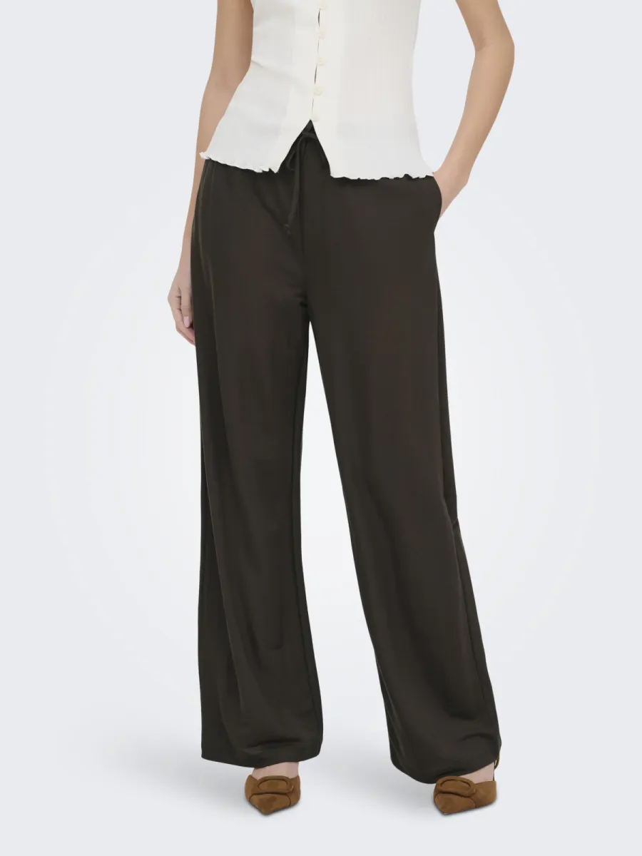 JDY-JDYLESLIE PANT JRS NOOS-15374331-Chocolate Brown-CHOCOLADE