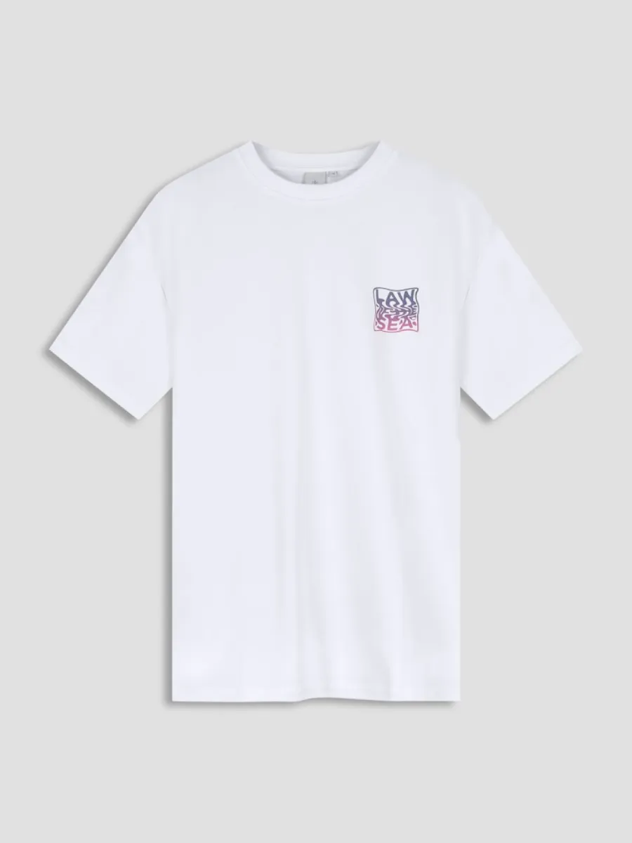 Law of the Sea-Displace artwork tee-10438-907 Bright white-WIT